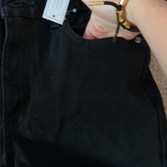 Black Mens Straight legged Jeans - Picture 2 of 6